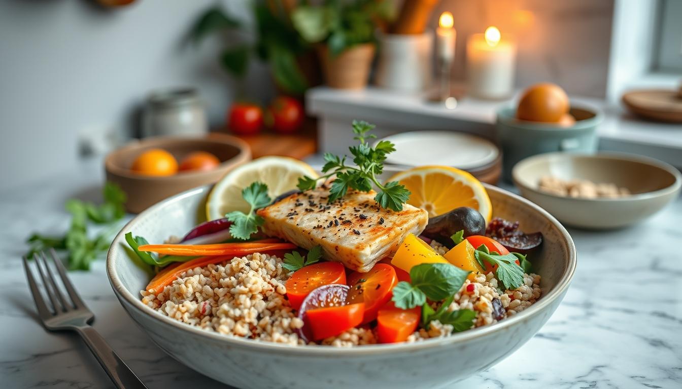 Fresh seasonal cooking dish